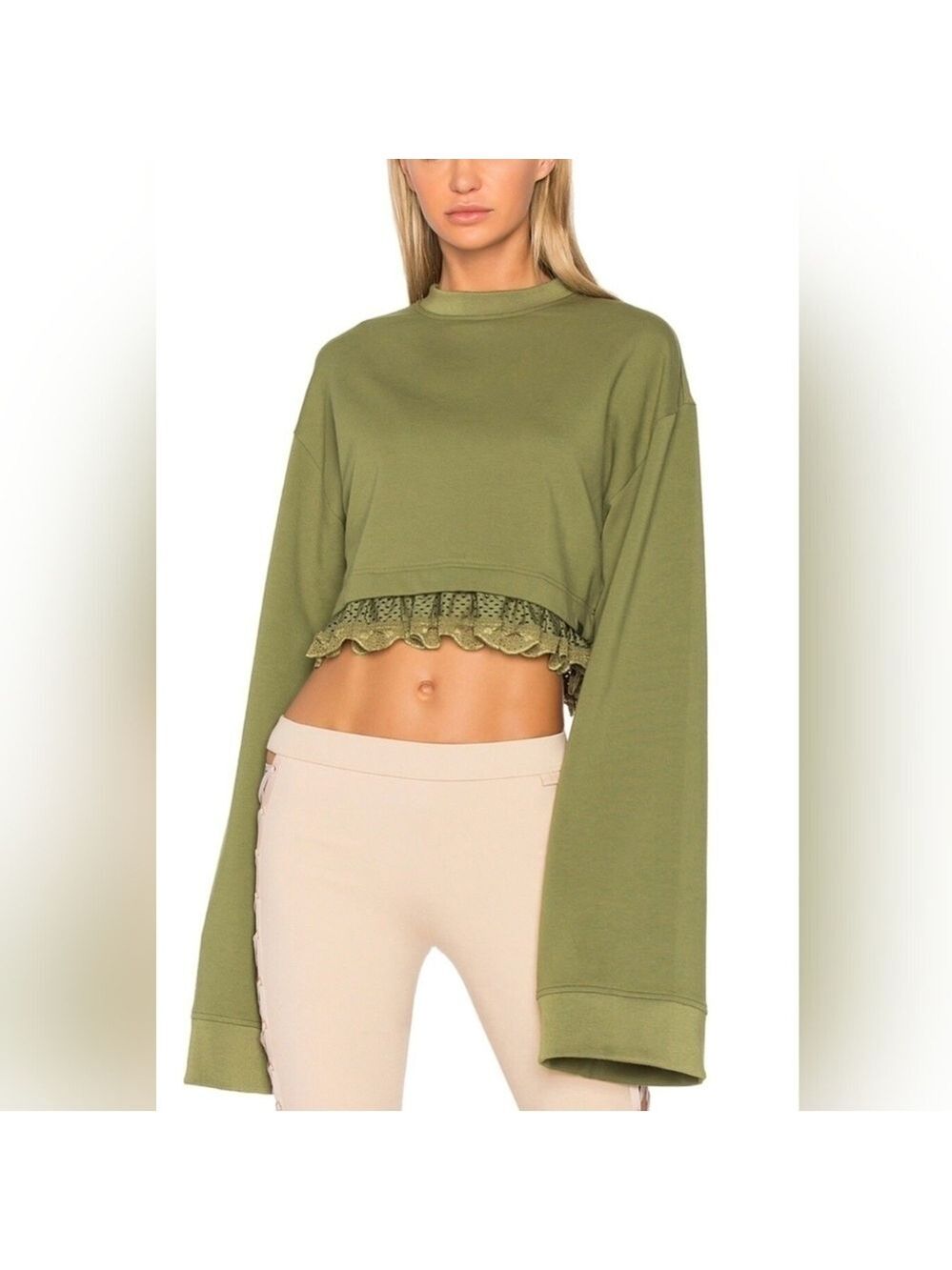 Puma x Fenty long sleeve cropped sweatshirt size XS